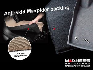 Jeep Wrangler Floor Mats (Set of 2) - Rear - Black by 3D MAXpider Jeep Wrangler Floor Mats (Set of 2) - Rear - Black by 3D MAXpider